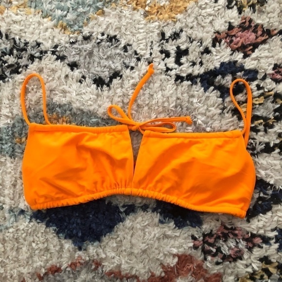 Princess Polly Orange Nylon Sophia Bikini Top 2 - Picture 5 of 8